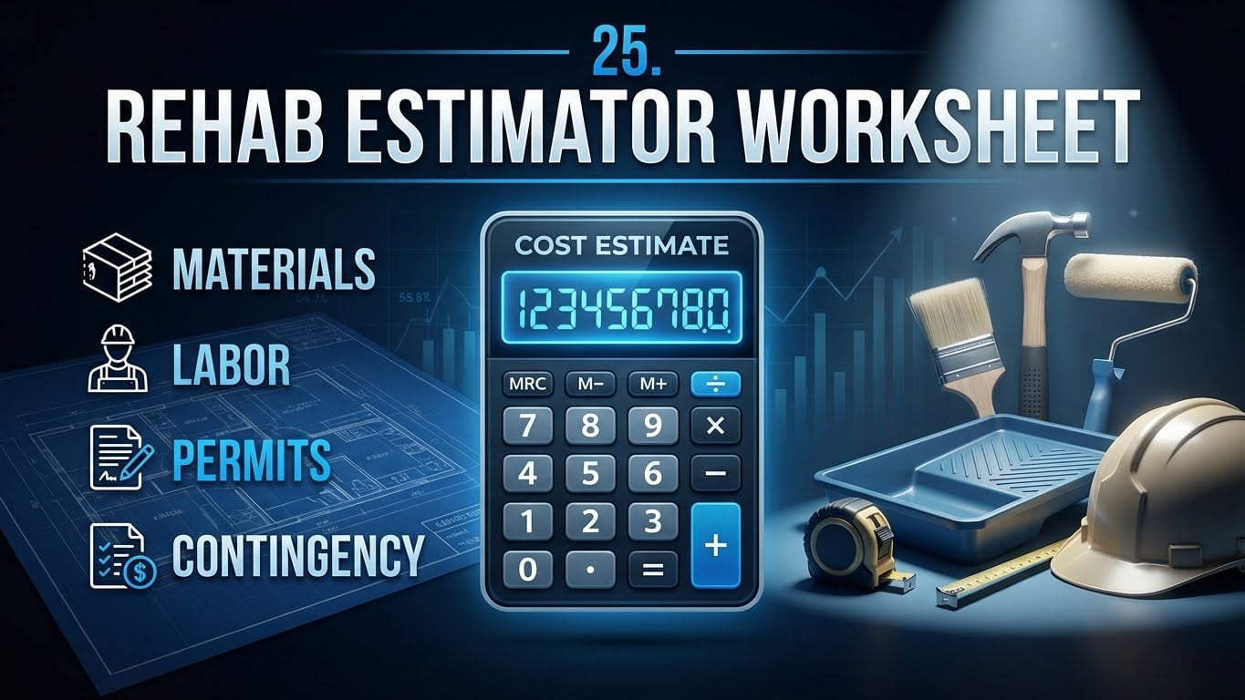 Rehab Estimator Worksheet